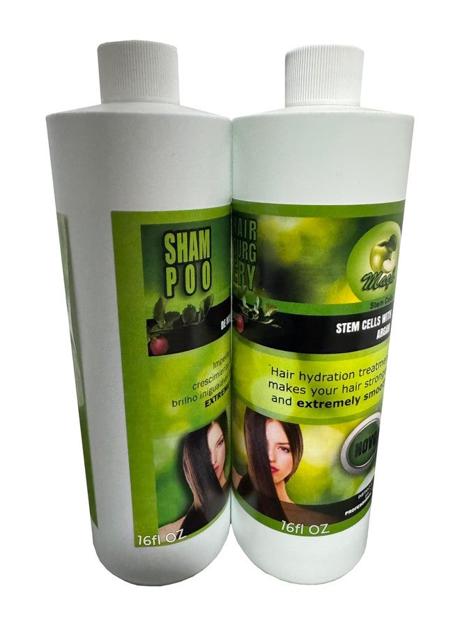 KERA FRUIT Cirugia Capilar De Celulas Madres De Manzana Con Argan (32 oz + Shampoo) Alisado Perfecto Y natural. (16oz) - Image 1